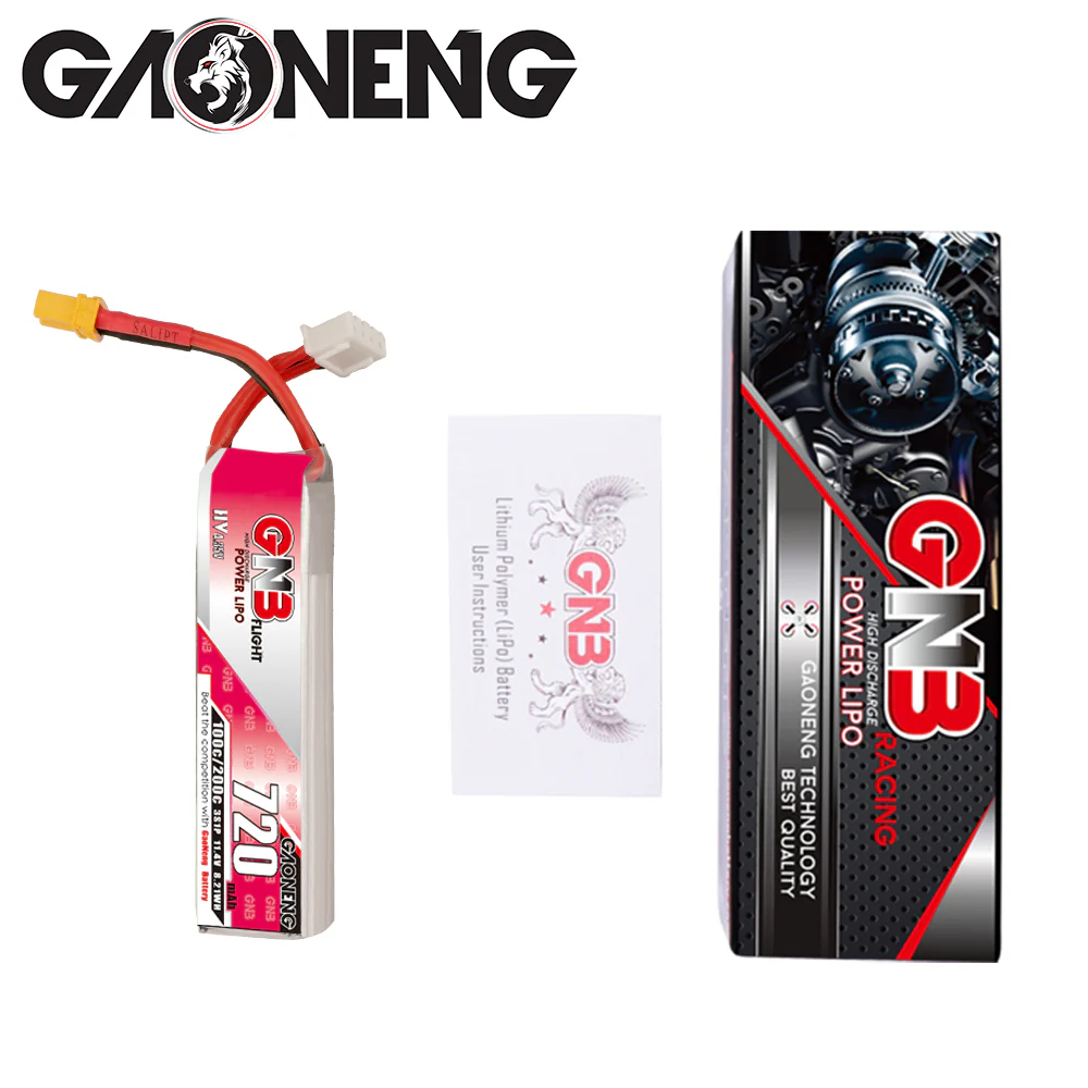 Gaoneng GNB 3S 720MAH 100C HV Li-Po Battery - XT30 - Image 6