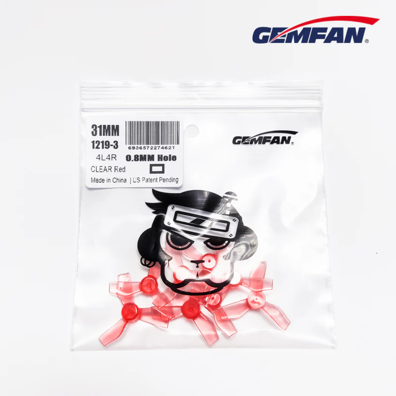 Gemfan 1219-3 31mm Triblade 0.8mm Shaft - Image 5