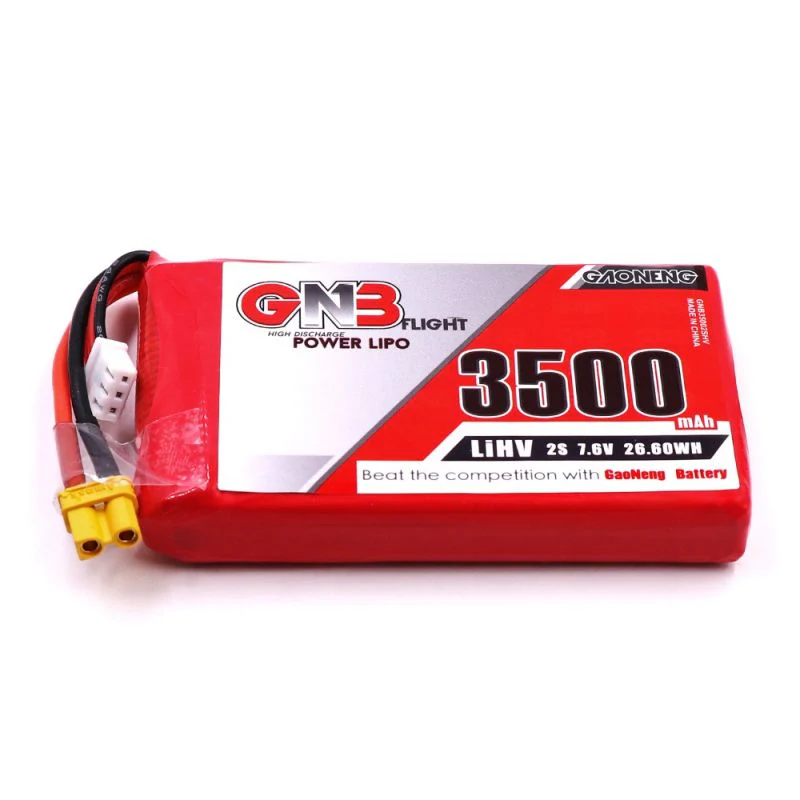 Gaoneng GNB 7.6V 2S HV LIPO 3500mah Transmitter Battery for Taranis QX7 XT30 Plug - Image 3