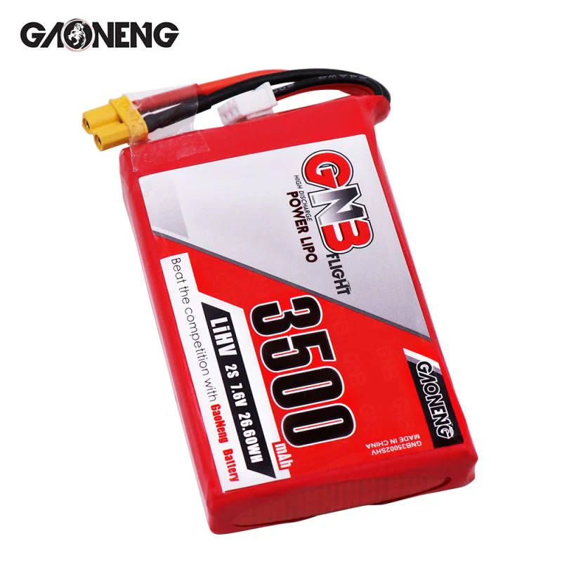 Gaoneng GNB 7.6V 2S HV LIPO 3500mah Transmitter Battery for Taranis QX7 XT30 Plug - Image 4