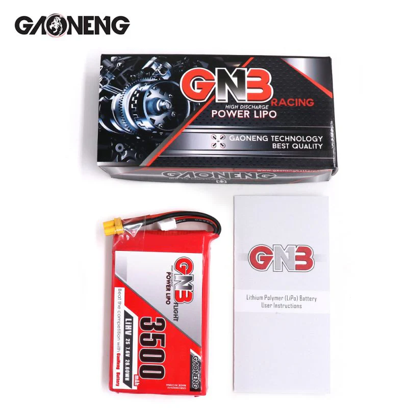 Gaoneng GNB 7.6V 2S HV LIPO 3500mah Transmitter Battery for Taranis QX7 XT30 Plug - Image 5