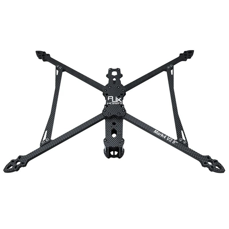 RJX Mark4 V2 8inch 367mm Carbon Fiber Plain Matte Frame Kit - Image 3