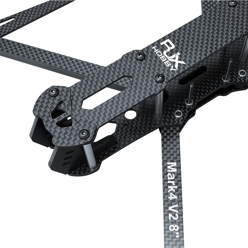 RJX Mark4 V2 8inch 367mm Carbon Fiber Plain Matte Frame Kit - Image 4