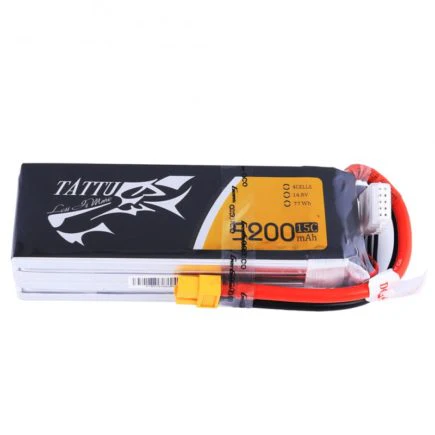 Tattu 5200mAh 14.8V 35C 4S1P Lipo Battery Pack with XT60 Plug - Image 3