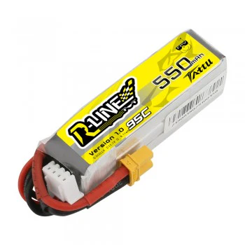 Tattu R-Line 550mAh 11.1V 95C 3S1P Lipo Battery Pack with XT30 Plug - Image 4