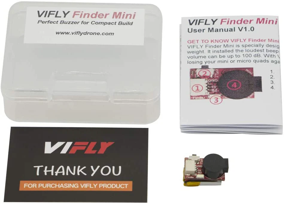VIFLY Finder Mini FPV Micro Racing Drone Buzzer with Battery - Image 5